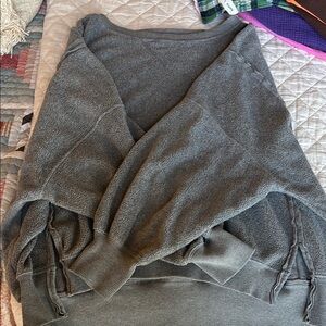 Oversized Cozy Gray Pullover Sweater